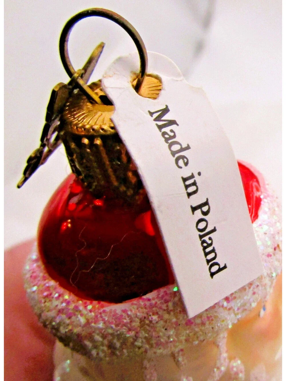 Neiman Marcus 2016 Santa Claus European-Style Glass Ornament with Tag and Box